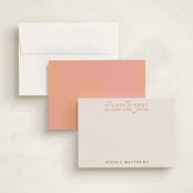 "Nomads" - Personalized Stationery Cards in Sunset by Lissabeth Anglin - Assembled