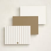 "From The Top" - Personalized Stationery Cards in Coffee by Ashlee Townsend - Back of Card Options