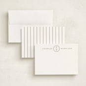 "From The Top" - Personalized Stationery Cards in Coffee by Ashlee Townsend - Assembled