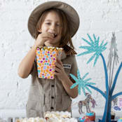 "Safari Cupcake Stand" - Party Table Decor in blue by MA FÊTE