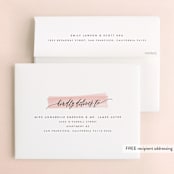 "Effervescent" - Bridal Shower Thank You Cards in Blush by Kristie Kern - FREE Recipient Addressing