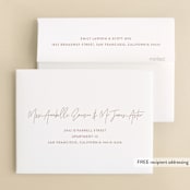 "showers" - Bridal Shower Thank You Cards in Sand by JoAnn Jinks - FREE Recipient Addressing