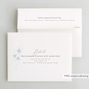 "Wedding Dress" - Bridal Shower Thank You Cards in Cinderella Blue by Itsy Belle Studio - FREE Recipient Addressing