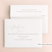"dressed up" - Bridal Shower Thank You Cards in Champagne by Rebecca Durflinger - FREE Recipient Addressing