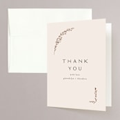 "Embellished Arch" - Bridal Shower Thank You Cards in Ecru by Erica Krystek - Front