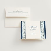 "Blue" - Bridal Shower Thank You Cards in Cobalt by Gwen Bedat - Card with Envelope