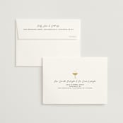 "A Little Shindig" - Bridal Shower Thank You Cards in Champagne by mo kelley - FREE Recipient Addressing