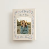 "Yay" - Bridal Shower Thank You Cards in Jeans by Petra Kern - Front