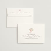 "Love is Blooming" - Bridal Shower Thank You Cards in Carnation by Itsy Belle Studio - FREE Recipient Addressing