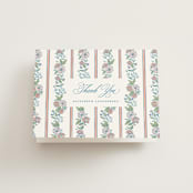 "Floral Frame Crest" - Bridal Shower Thank You Cards in Peony by Erin German - Front
