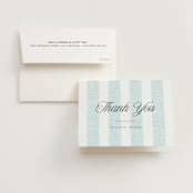 "Coastal" - Bridal Shower Thank You Cards in Oceanside by Kelly Schmidt - Card with Envelope