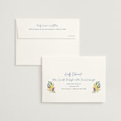 "Lemon" - Bridal Shower Thank You Cards in Blueberry by Elly - FREE Recipient Addressing