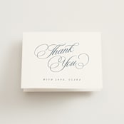 "Clara" - Bridal Shower Thank You Cards in Coastal by Kelly Schmidt - Front
