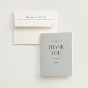 "Palmer" - Bridal Shower Thank You Cards in Delphinium by Pixel and Hank - Card with Envelope