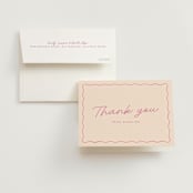 "candlesticks" - Bridal Shower Thank You Cards in Bubblegum by Ellen Schlegelmilch - Card with Envelope