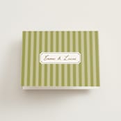 "Stock the Barware" - Bridal Shower Thank You Cards in Olive by Erin German - Front
