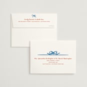 "Minimal bow" - Bridal Shower Thank You Cards in Wave by Creo Study - FREE Recipient Addressing