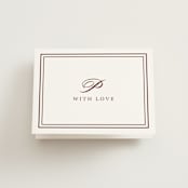 "East Coast Formal" - Bridal Shower Thank You Cards in Mahogany by Katie Ylinen - Front