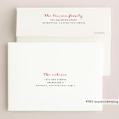 "float + here comes" - Bridal Shower Thank You Cards in blue by Float Paperie - FREE Recipient Addressing