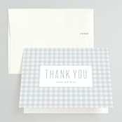 "Charming" - Bridal Shower Thank You Cards in Sky by Lea Delaveris - Front