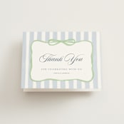 "Celina" - Bridal Shower Thank You Cards in Mint by Pati Cascino - Front