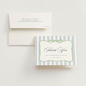"Celina" - Bridal Shower Thank You Cards in Mint by Pati Cascino - Card with Envelope