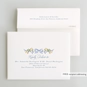 "Hand Painted" - Bridal Shower Thank You Cards in Bluebell by Petra Kern - FREE Recipient Addressing