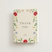 "Wild meadow" - Bridal Shower Thank You Cards in Elder Flower by Sarah Knight - Front