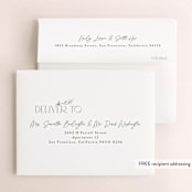 "floral letters" - Bridal Shower Thank You Cards in Garden by Alethea and Ruth - FREE Recipient Addressing