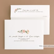 "Flower Shower Surround" - Bridal Shower Thank You Cards in Petal by Paper Sun Studio - FREE Recipient Addressing