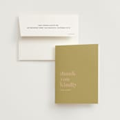 "First Comes Brunch" - Bridal Shower Thank You Cards in Camel by mo kelley - Card with Envelope