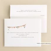 "Scallops" - Bridal Shower Thank You Cards in Blush by Robert and Stella - FREE Recipient Addressing