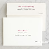"Botanical Affair" - Bridal Shower Thank You Cards in pink by Yolanda Mariak Chendak - FREE Recipient Addressing