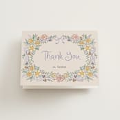 "Portofino" - Bridal Shower Thank You Cards in Lilac by Tamara Hilje - Front