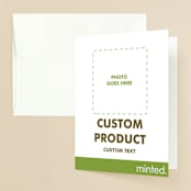 "Portrait" - Bridal Shower Thank You Cards in Charcoal by Minted - Front
