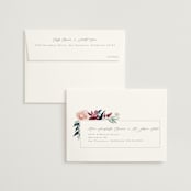 "Garden Stroll" - Bridal Shower Thank You Cards in Burgundy by Creo Study - FREE Recipient Addressing