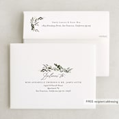 "Greenery" - Bridal Shower Thank You Cards in Forest by Itsy Belle Studio - FREE Recipient Addressing