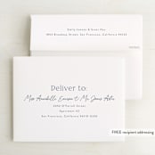 "Bubbles and Brews" - Bridal Shower Thank You Cards in Midnight by Corinne Malesic - FREE Recipient Addressing