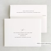 "Pretty" - Bridal Shower Thank You Cards in Peach by Lori Wemple - FREE Recipient Addressing