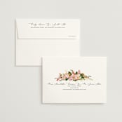 "Bridal Blooms" - Bridal Shower Thank You Cards in Peach by Susan Moyal - FREE Recipient Addressing