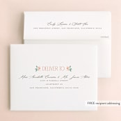 "Floral Tapestry" - Bridal Shower Thank You Cards in Sunset by Robert and Stella - FREE Recipient Addressing