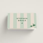 "Rhode" - Place Cards - Vegetarian in Mint by Megan Davis - Folded with Free Guest Printing