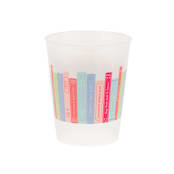 "Book Club "Bookshelf" Flex Cups - Set of 8" - Party Cups in multicolor by Jollity and Co