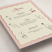 "Cherry Birthday" - Party Menus in Cherry by Helena Vitto - Detail