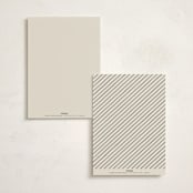 "Scripted Names" - Party Menus in Ecru by Hooray Creative - Back of Card Options