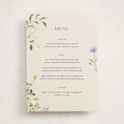 "Wild meadow" - Party Menus in Elder Flower by Sarah Knight - Front