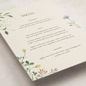 "Wild meadow" - Party Menus in Elder Flower by Sarah Knight - Detail