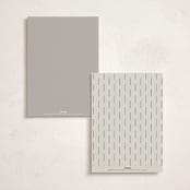 "Floral Type Arch" - Party Menus in Linen by Baumbirdy - Back of Card Options