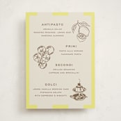 "Campania" - Party Menus in Limone by Megan Davis - Front