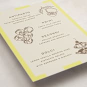 "Campania" - Party Menus in Limone by Megan Davis - Detail
